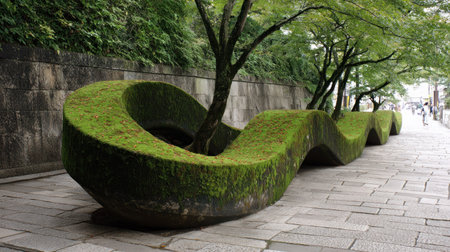 Stone sculpture in the park, Taipei, Taiwan, Asia.の素材