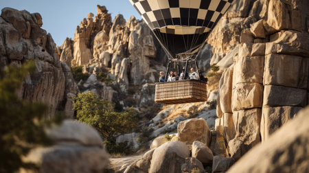 Hot air balloon in Cappadocia, Turkeyの素材