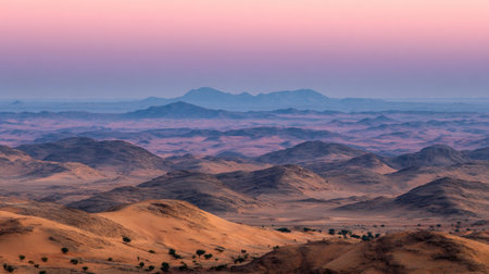 Landscape of the Namib desert in Namibia, Africa.の素材