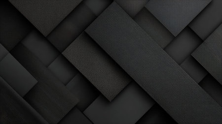 Black carbon fiber background. Abstract geometric background. 3d render illustrationの素材