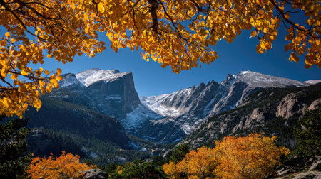 Autumn in Yosemite National Park, California, United States of Americaの素材
