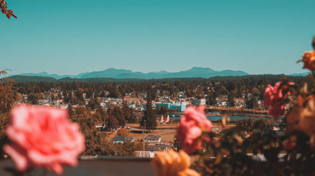 Vancouver cityscape, Vancouver, Americaの素材