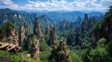 Zhangjiajie National Forest Park, Hunan Province, Chinaの素材