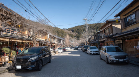 Street in Kamakura, Japanの素材