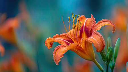 Orange daylily (Hemerocallis fulva)の素材