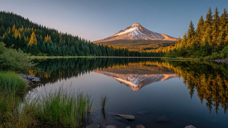 Mount Rainier National Park, Washington, United States of America.の素材