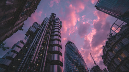 Canary Wharf skyscrapers (high dynamic range)の素材