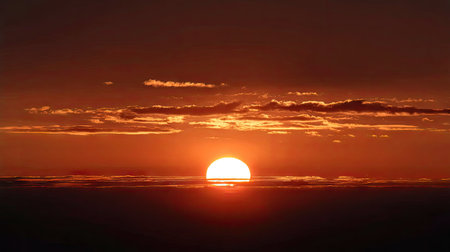 Beautiful sunset over the sea. Sunset over the sea. Sunset over the sea.の素材