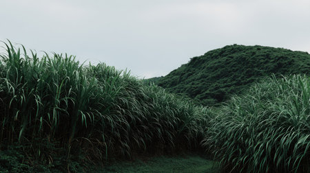 Sugar cane plantation in south korea,sugar cane fieldの素材