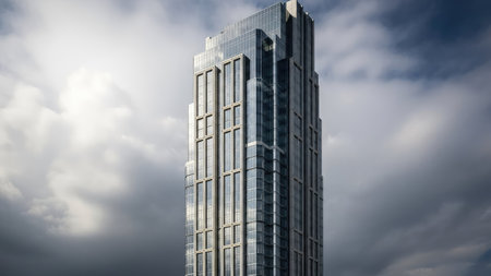 Modern skyscrapers in the city of London, United Kingdom.の素材