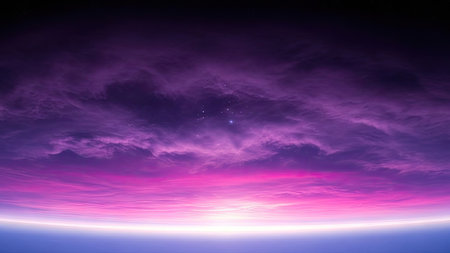 Beautiful space background with planets, stars and nebula. 3d renderingの素材