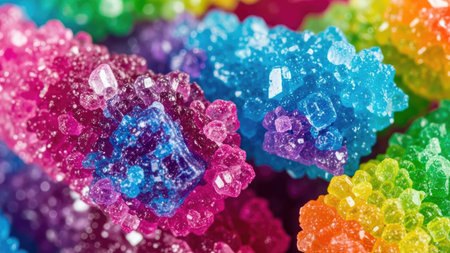 colorful sugar candies background macro close up. shallow dofの素材