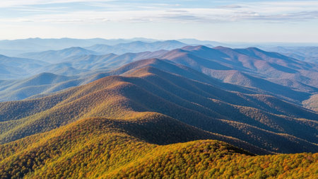 Autumn landscape in the Carpathian Mountains. Ukraine, Europe.の素材