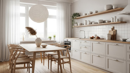 Cooking soup in a pot on a gas stove in the kitchenの素材