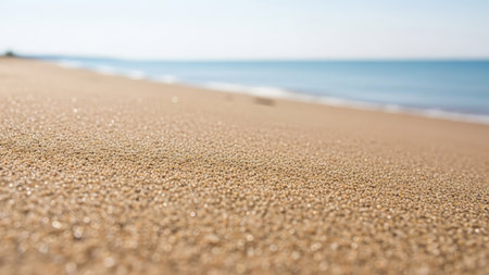 beach sand and sea in summer, shallow depth of field.の素材