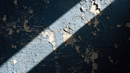 Grunge concrete wall with sunbeams and shadows. Backgroundの素材