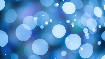 Abstract circular colorful bokeh from the party light on black backgroundの素材