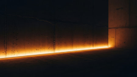 Underground tunnel with light at the end. 3d rendering.の素材