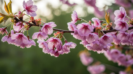 cherry blossom, sakura, Prunus cerasoidesの素材