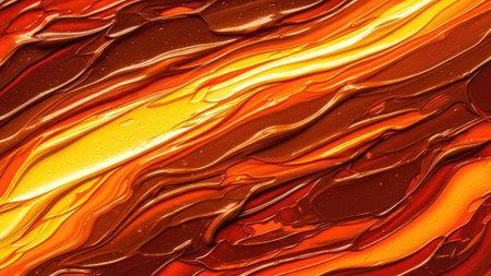 Liquid chocolate swirls as background. 3d rendering, 3d illustration.の素材