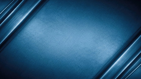 Blue metal background or texture and gradients shadow. 3d illustrationの素材