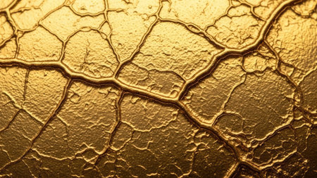 Gold background or texture and gradients shadow. Abstract golden background.の素材