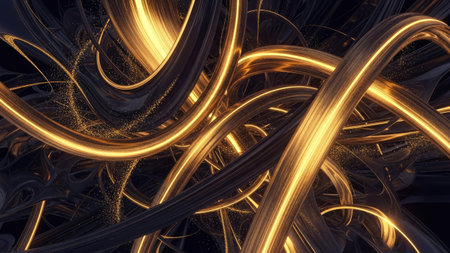 3d abstract fractal background. Design element for brochure, advertisements, presentation, web and other graphic designer works. Digital collage.の素材