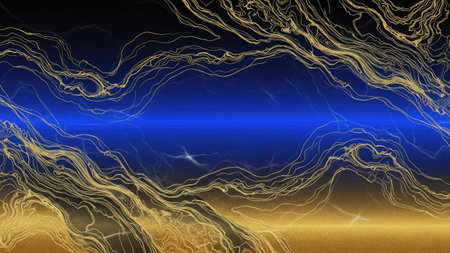 3D illustration of abstract fractal for creative design looks like lightningの素材