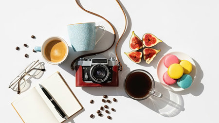 3D rendering of a vase with flowers in the dark roomの素材