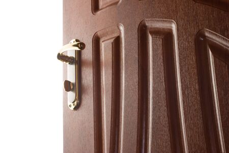 Wooden doors in the private apartmentの写真素材