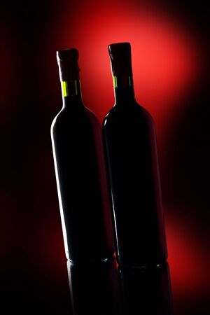 Red wine bottleの写真素材