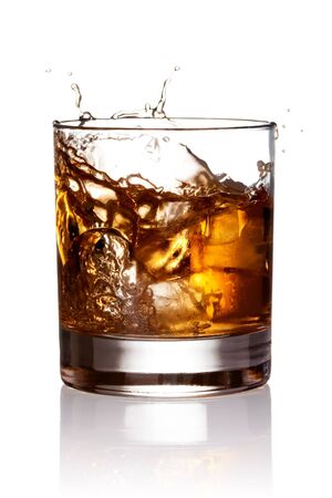 Whiskey splash.の写真素材