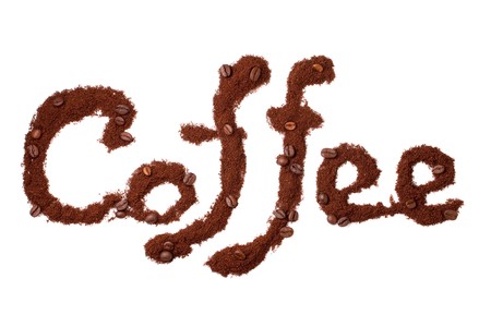 coffee inscriptionの写真素材