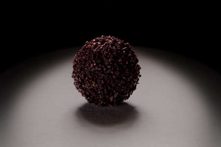 Delicious dark chocolate pralinesの写真素材