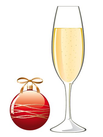 champagne bottle.のイラスト素材
