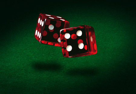 Red Craps Dice