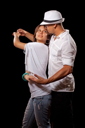 Young Man and Woman danceの写真素材