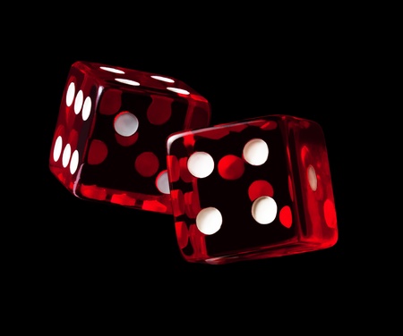 Red Craps Diceの写真素材