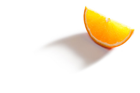 orange segment on a white background