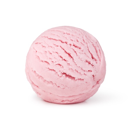 ice cream on white backgroundの写真素材
