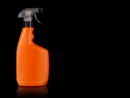 Spray bottle on a white backgroundの写真素材