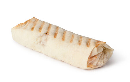 Chicken fajita wrap sandwichの写真素材