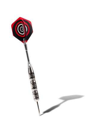 dart arrow on a white backgroundの写真素材