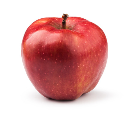 Red apple. Isolated on a white background.の写真素材