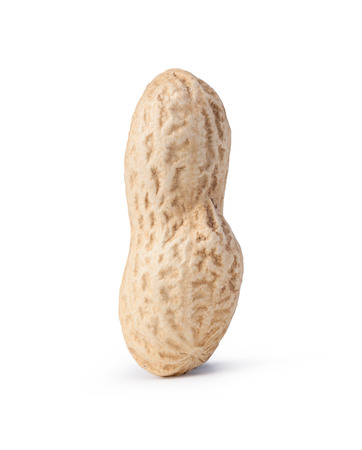 Peanuts isolated on a white backgroundの写真素材