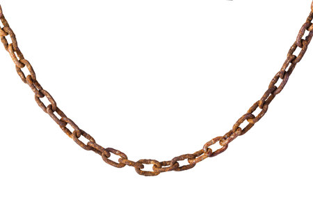 Metal chain isolated on white background