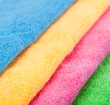 Towel isolated on a whiteの写真素材