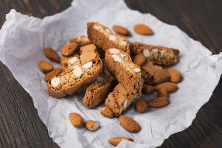 Italian biscotti cookiesの写真素材