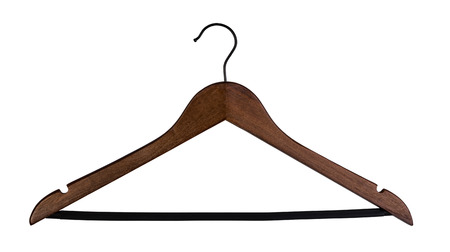 Hanger on a white backgroundの写真素材
