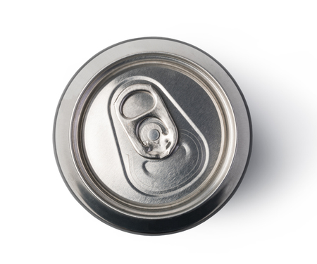 aluminum can isolated on white background.の写真素材